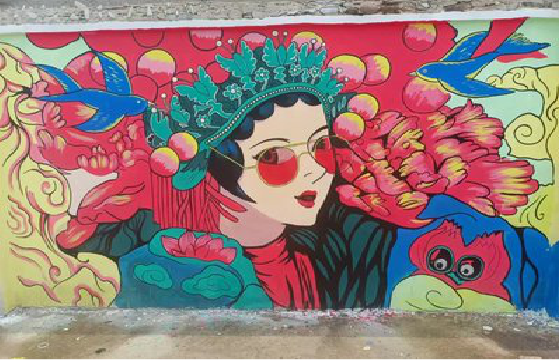 金阳墙体彩绘-网红墙