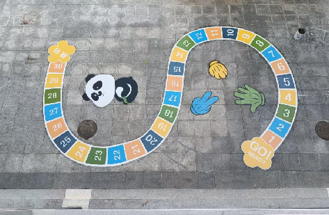 金阳地面游戏彩绘