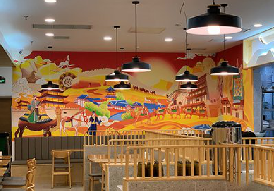 金阳商业空间彩绘介绍。