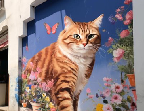 金阳自己绘制有个性的手绘墙